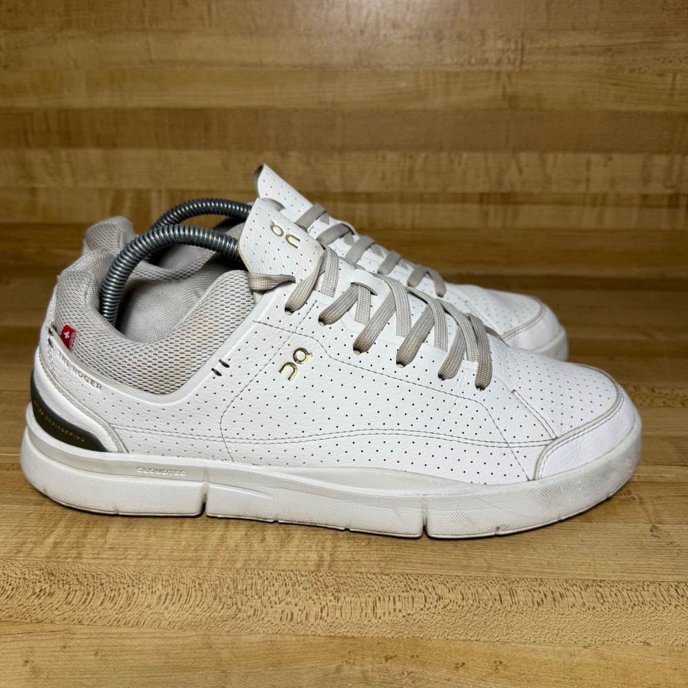 On Running The Roger Advantage White Grey Mens 9.5 Sneakers 3MD30241528